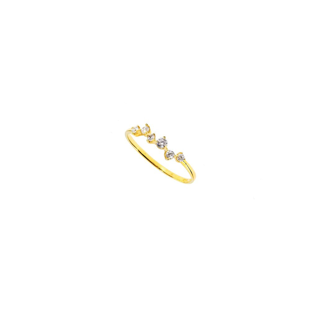 Anello in Oro Donna Facco Gioielli Collezione Luce D'Oro e Zirconi-Kaidara Gioielli