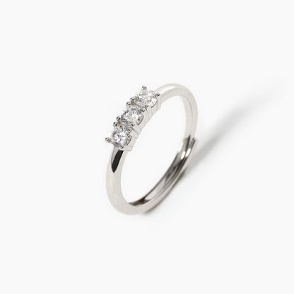 ANELLO TRILOGY BIANCO MABINA-Kaidara Gioielli