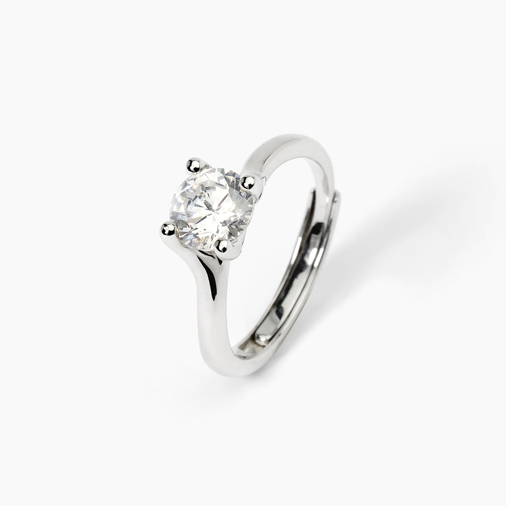 Anello in Argento Donna Mabina Solitaire-Kaidara Gioielli