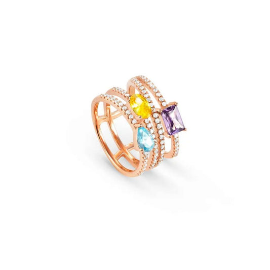 Anello in Argento Donna Nomination Wave Color-Kaidara Gioielli