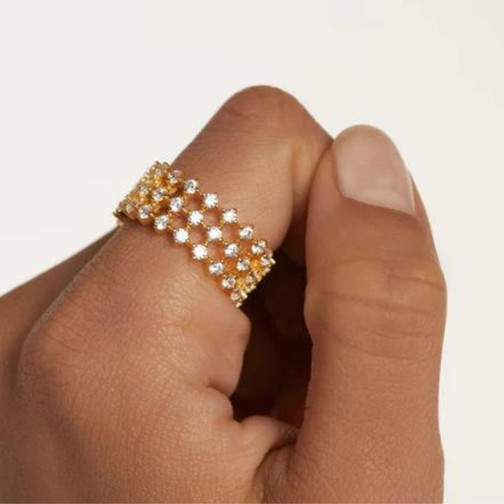 Anello in Argento Placcato Oro Donna Pdpaola Collezione Dumbo-Kaidara Gioielli