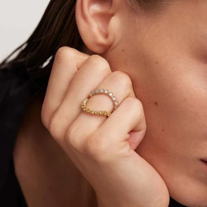 Anello in Argento Placcato Oro Donna Pdpaola Collezione Kara-Kaidara Gioielli