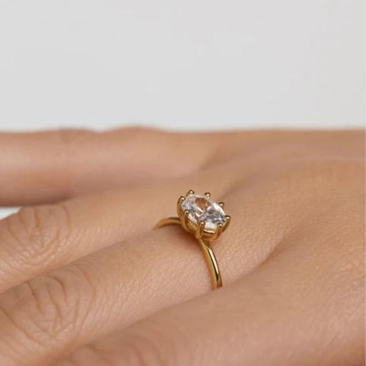 Anello in Argento Placcato Oro Donna Pdpaola Collezione Kim-Kaidara Gioielli