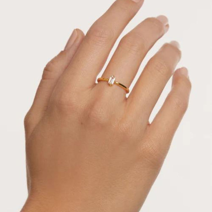 Anello in Argento Placcato Oro Donna Pdpaola Collezione Mia-Kaidara Gioielli