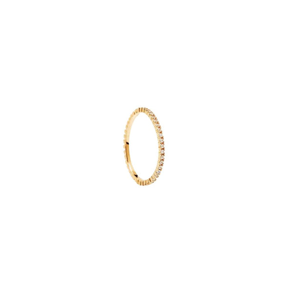 Anello in Argento Placcato Oro Donna Pdpaola Collezione White Essential-Kaidara Gioielli
