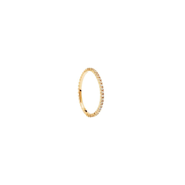 Anello in Argento Placcato Oro Donna Pdpaola Collezione White Essential-Kaidara Gioielli