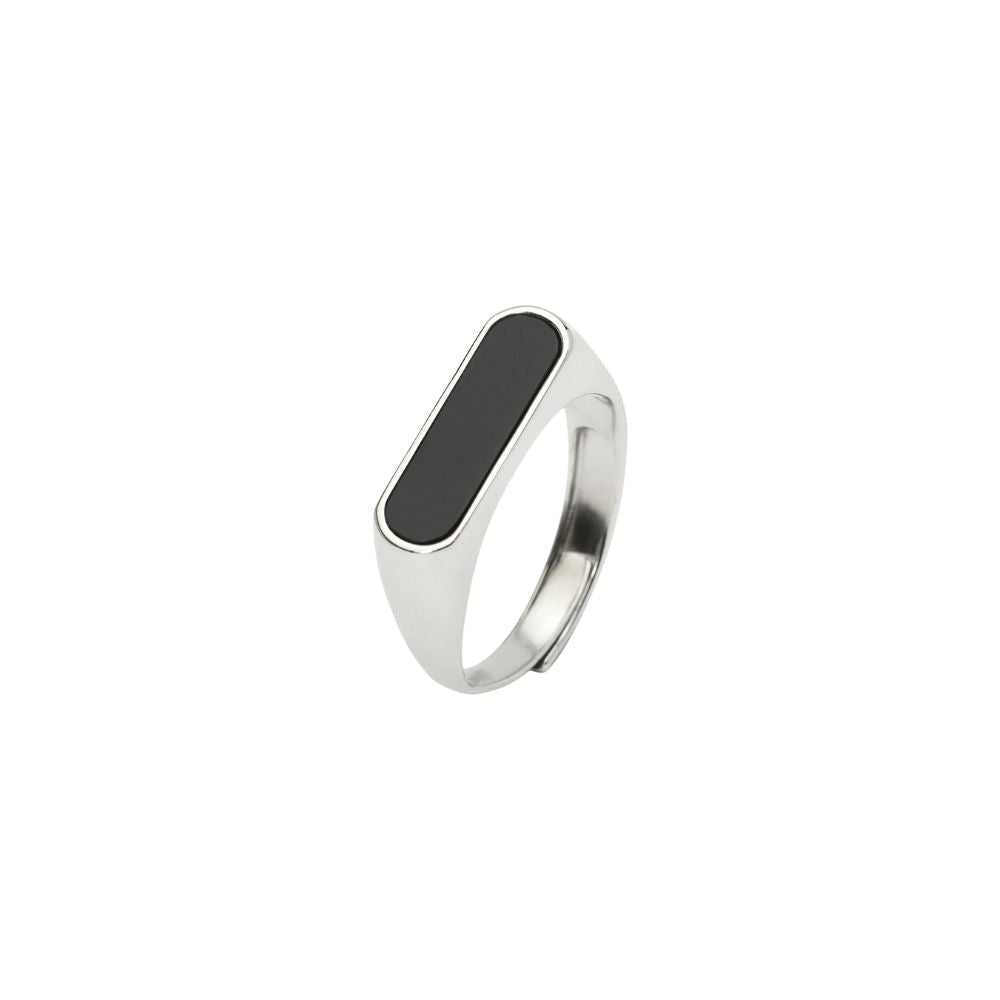 Anello in Argento Mabina Uomo Think Black-Kaidara Gioielli