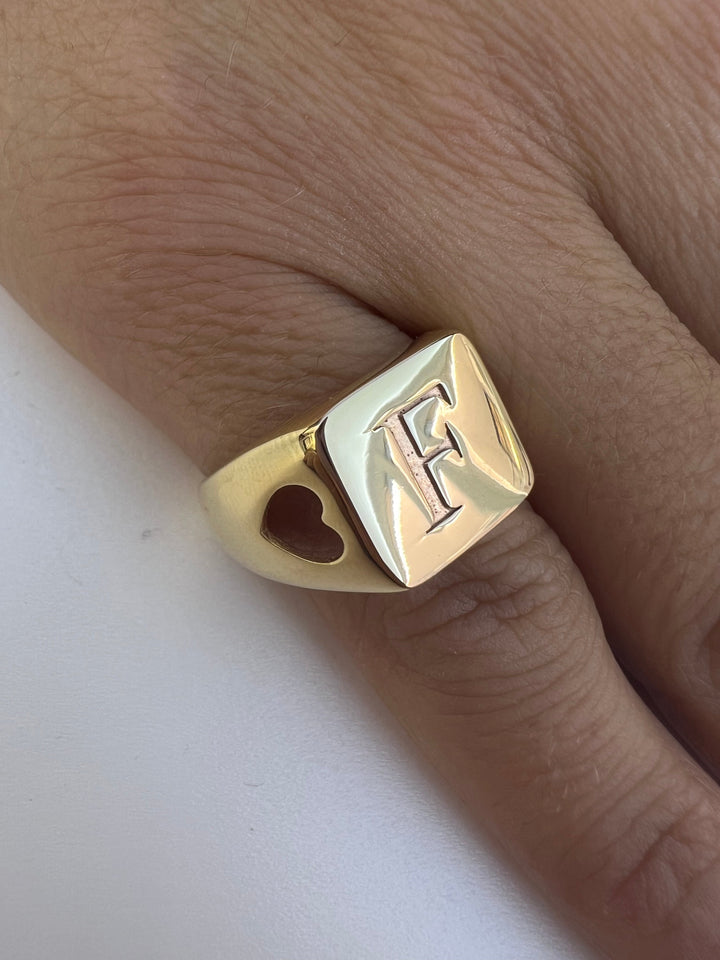 Anello in Argento chevalier Donna Ops Objects Icon Letters-Kaidara Gioielli