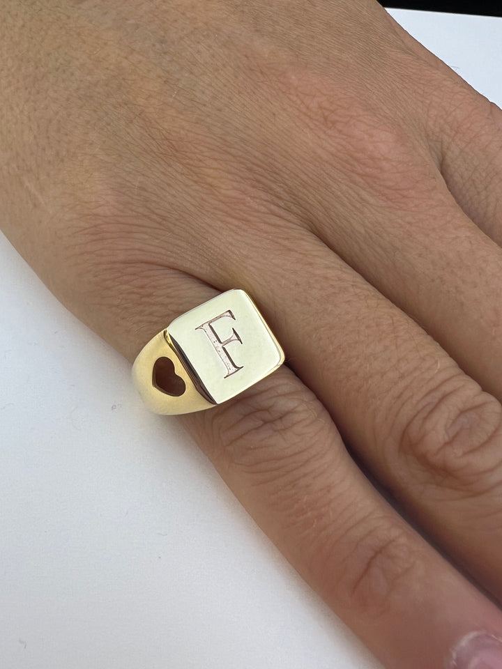 Anello in Argento chevalier Donna Ops Objects Icon Letters-Kaidara Gioielli