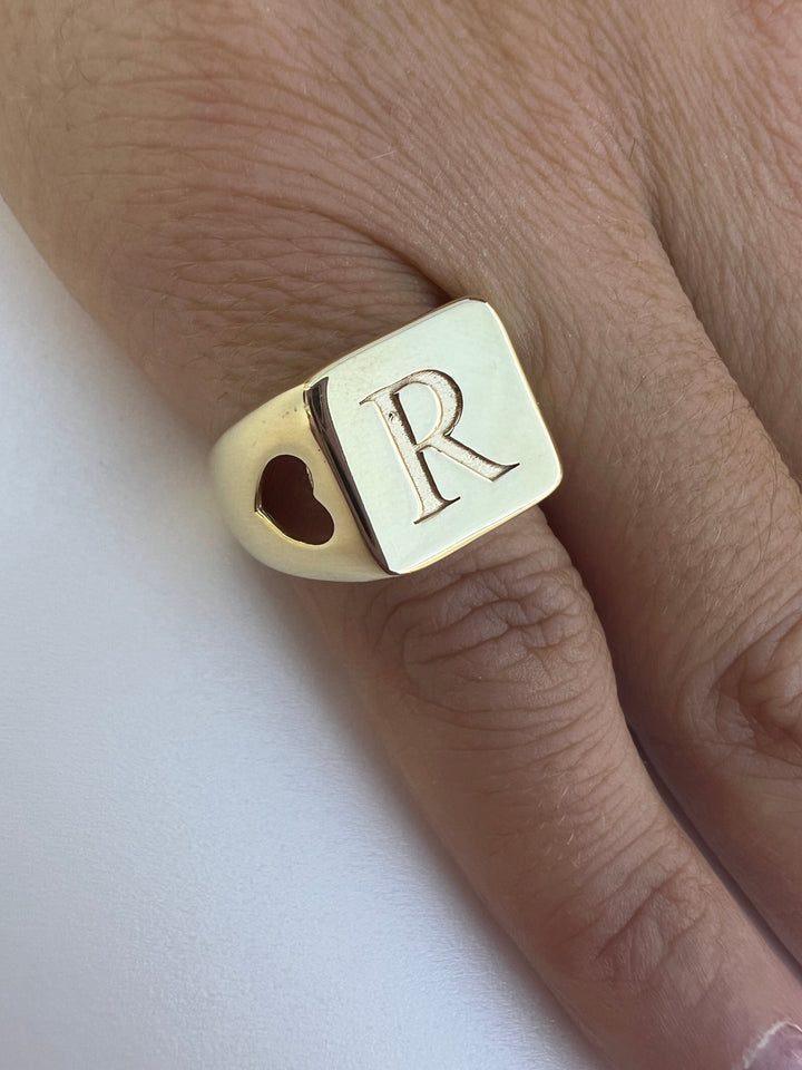 Anello in Argento chevalier Donna Ops Objects Icon Letters-Kaidara Gioielli