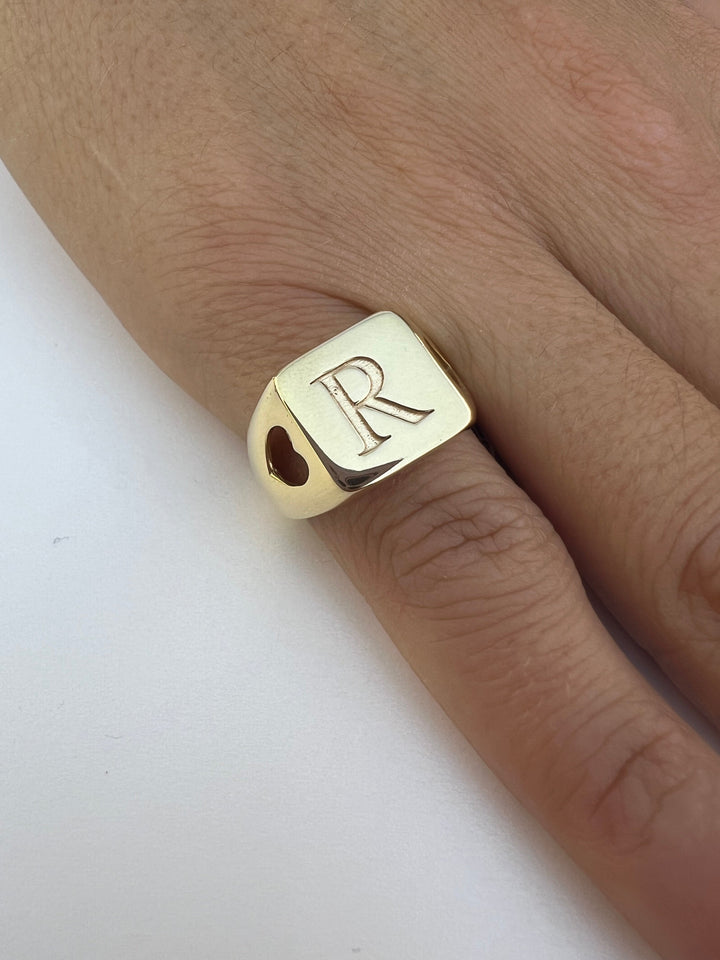 Anello in Argento chevalier Donna Ops Objects Icon Letters-Kaidara Gioielli