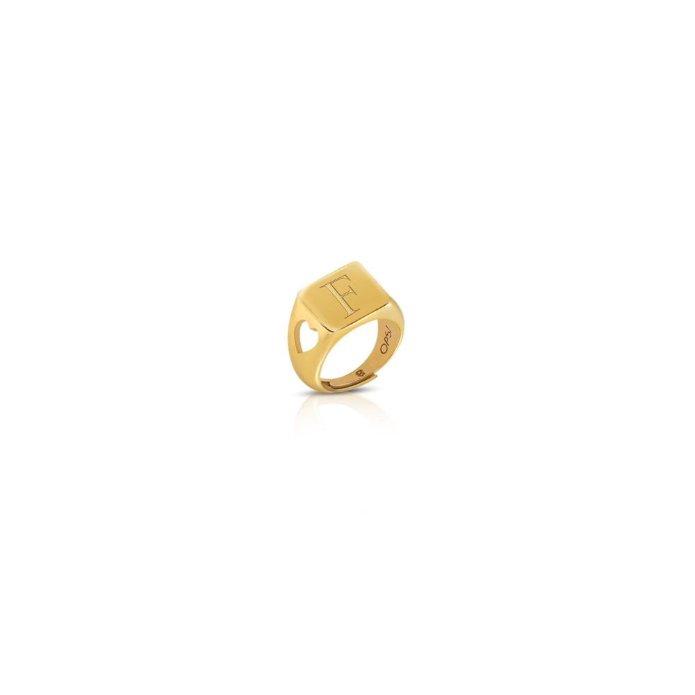 Anello chevalier Donna Ops Objects Icon Letters-Kaidara Gioielli