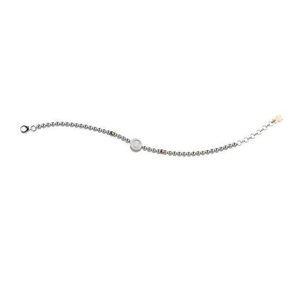 Bracciale in Argento Bimba/o Nanàn Orsetto Bianco-Kaidara Gioielli