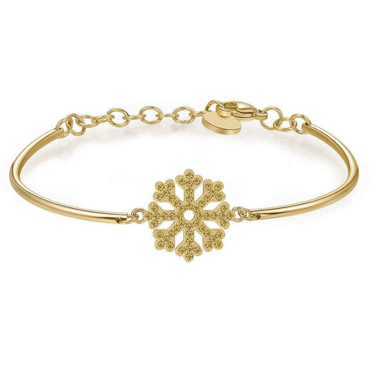 Bracciale in Acciaio Donna Brosway Chakra Fiocco di Neve Oro-Kaidara Gioielli