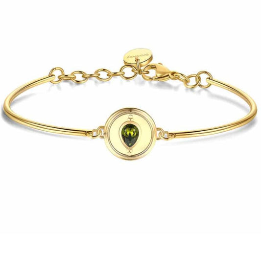 Bracciale in Acciaio Donna Brosway Chakra Goccia Olivine-Kaidara Gioielli