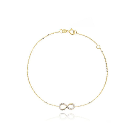 Bracciale in Oro Donna Facco Gioielli Collezione Infinito D'Oro e Zirconi-Kaidara Gioielli