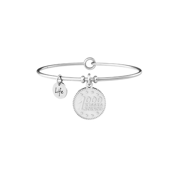 Bracciale in Acciaio Donna Kidult 1000 kisses for you-Kaidara Gioielli