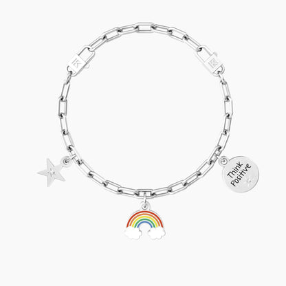 Bracciale Donna Kidult Arcobaleno |Think Positive-Kaidara Gioielli