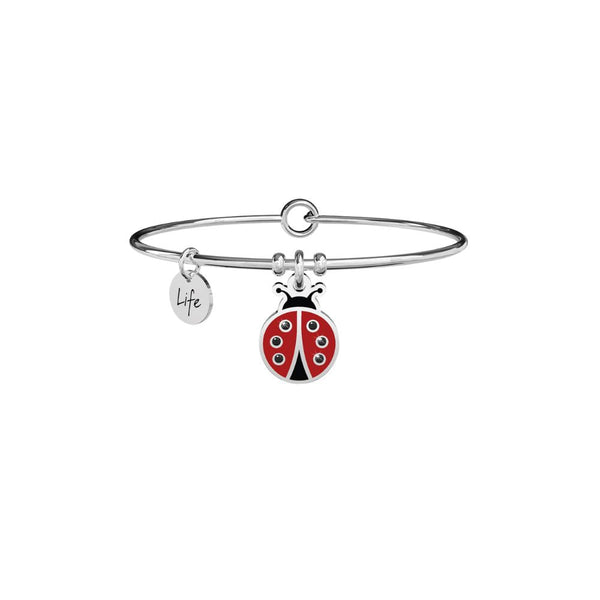 Bracciale in Acciaio Donna Kidult Coccinella Fortuna-Kaidara Gioielli