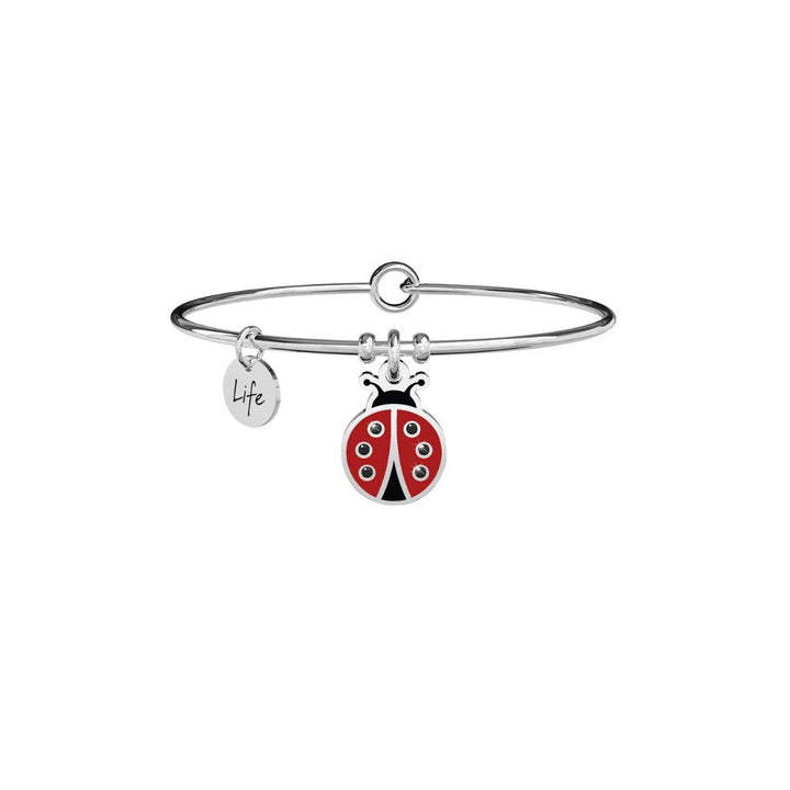 Bracciale in Acciaio Donna Kidult Coccinella Fortuna-Kaidara Gioielli