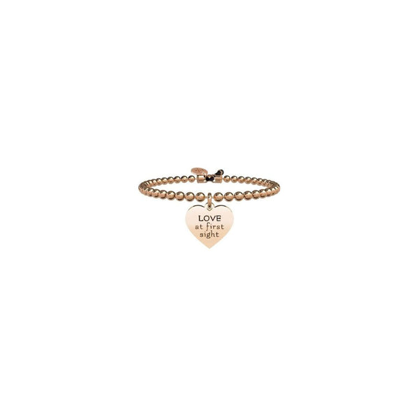 Bracciale in Acciaio Donna Kidult Cuore Amore a prima vista-Kaidara Gioielli