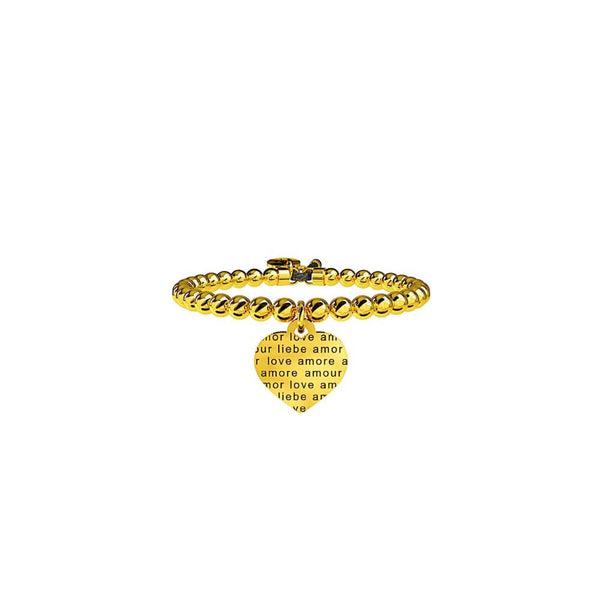 Bracciale in Acciaio Donna Kidult Cuore Amore senza confini-Kaidara Gioielli