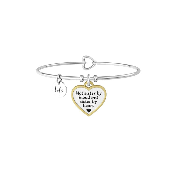 Bracciale in Acciaio Donna Kidult Cuore Come sorelle-Kaidara Gioielli