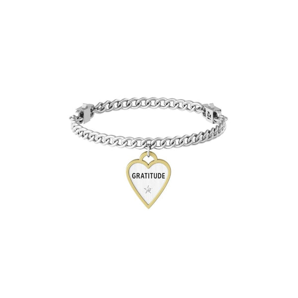 Bracciale in Acciaio Donna Kidult Cuore Gratitude-Kaidara Gioielli