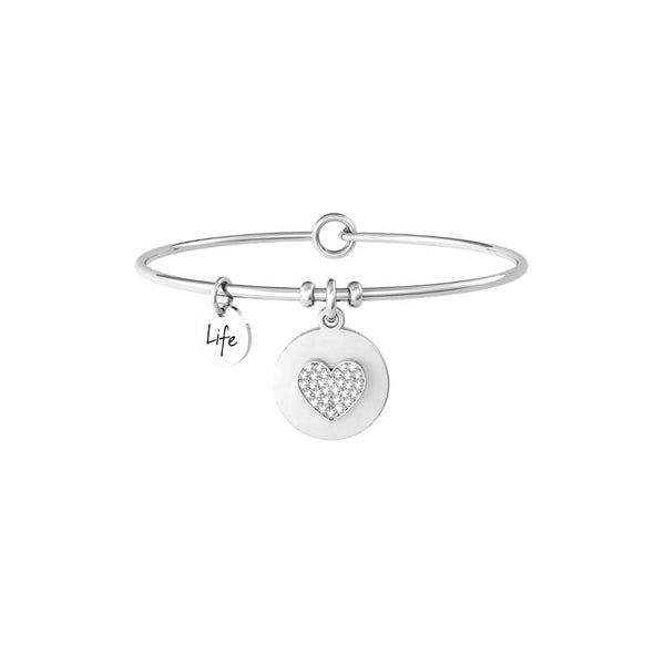 Bracciale in Acciaio Donna Kidult Cuore La nostra amicizia-Kaidara Gioielli