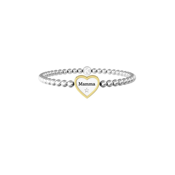 Bracciale in Acciaio Donna Kidult Cuore Mamma-Kaidara Gioielli