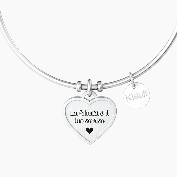Bracciale in Acciaio Donna Kidult Cuore Nascita-Kaidara Gioielli