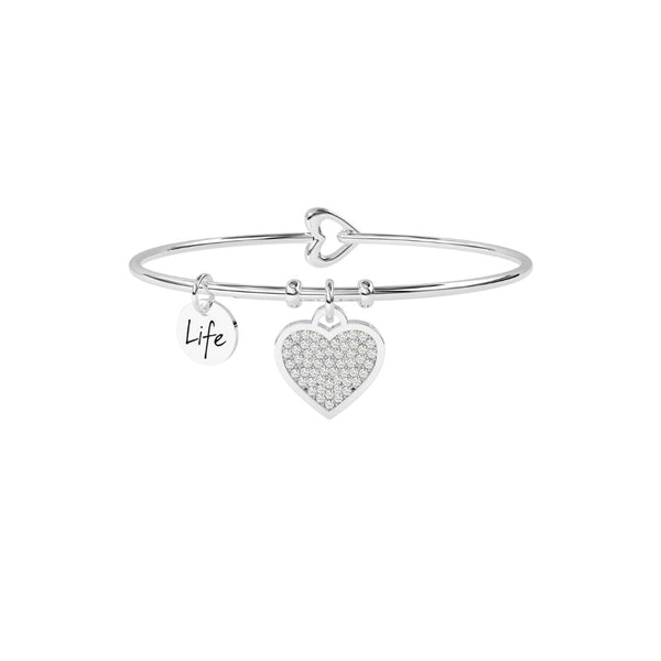 Bracciale in Acciaio Donna Kidult Cuore Ogni giorno di piu-Kaidara Gioielli