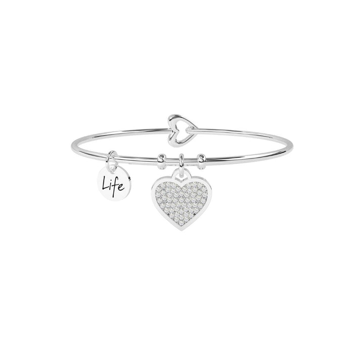 Bracciale in Acciaio Donna Kidult Cuore Ogni giorno di piu-Kaidara Gioielli