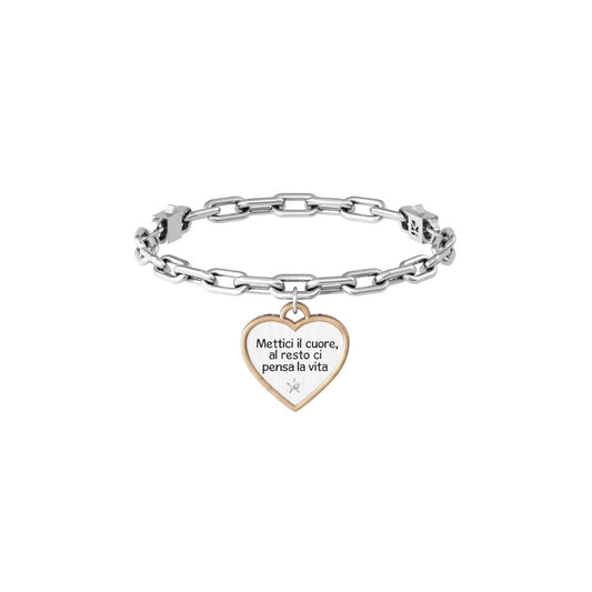 Bracciale in Acciaio Donna Kidult Cuore | Passione-Kaidara Gioielli