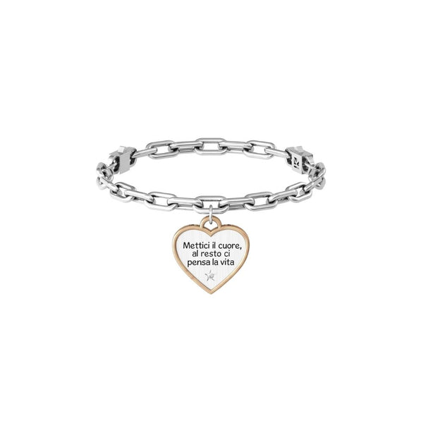 Bracciale in Acciaio Donna Kidult Cuore Passione-Kaidara Gioielli