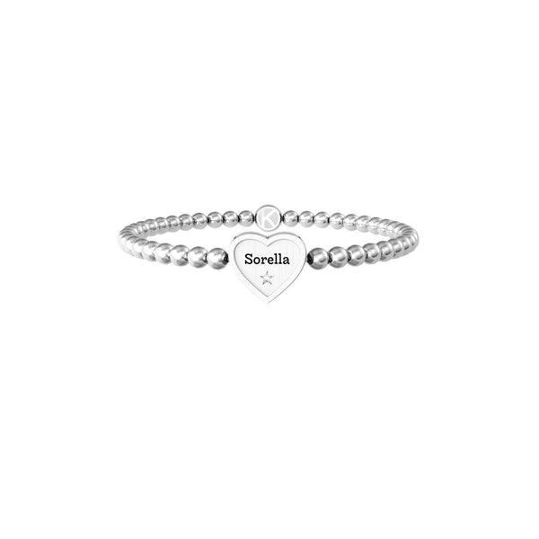 Bracciale in Acciaio Donna Kidult Cuore Sorella-Kaidara Gioielli