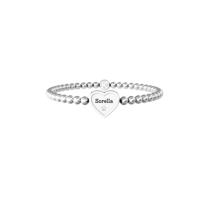 Bracciale in Acciaio Donna Kidult Cuore Sorella-Kaidara Gioielli