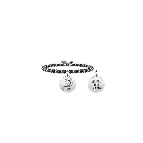 Bracciale in Acciaio Donna Kidult Gatto Compagnia-Kaidara Gioielli