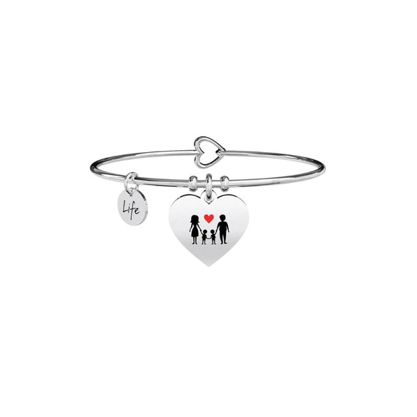 Bracciale in Acciaio Donna Kidult Home My family-Kaidara Gioielli