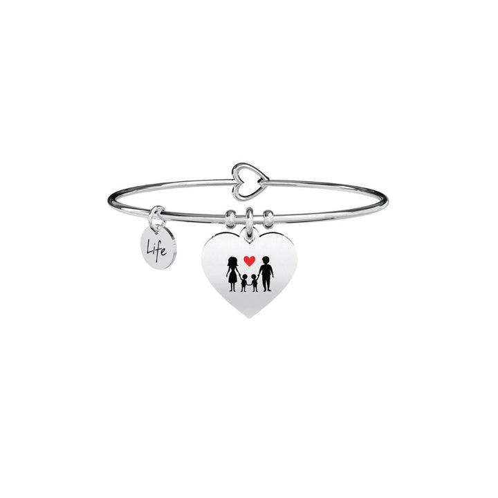 Bracciale in Acciaio Donna Kidult Home My family-Kaidara Gioielli