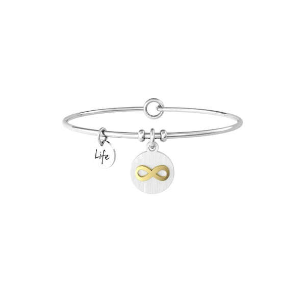 Bracciale in Acciaio Donna Kidult Infinito love life, always-Kaidara Gioielli