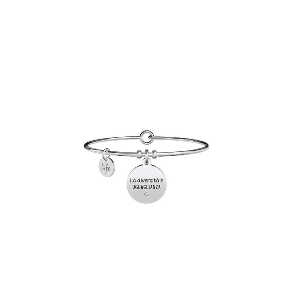 Bracciale in Acciaio Donna Kidult La diversita e...-Kaidara Gioielli