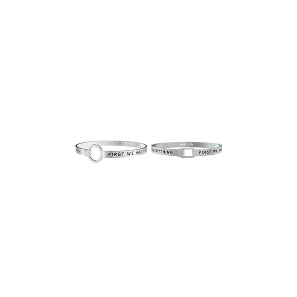 Set Bracciali in Acciaio Kidult Lui Lei Adesso abbiamo tutto...-Kaidara Gioielli