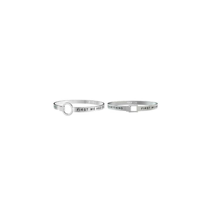 Set Bracciali in Acciaio Kidult Lui Lei Adesso abbiamo tutto...-Kaidara Gioielli