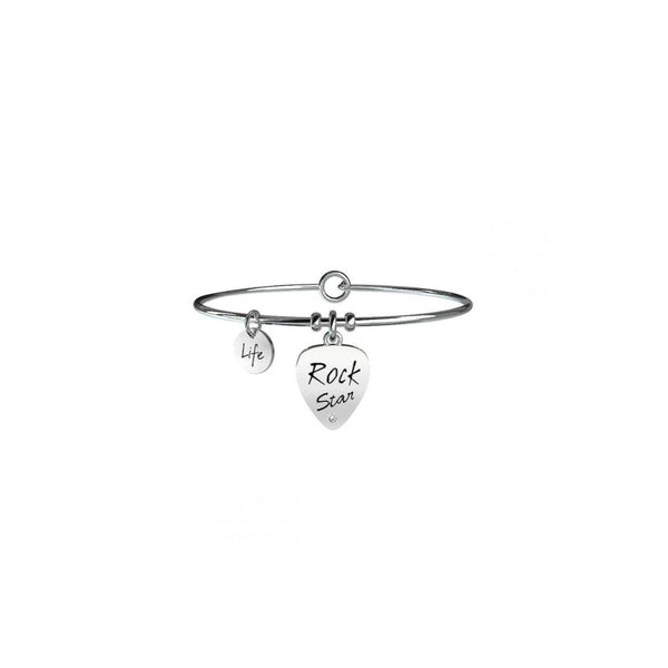 Bracciale in Acciaio Donna Kidult Plettro Rockstar-Kaidara Gioielli