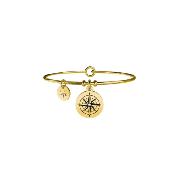 Bracciale in Acciaio Donna Kidult Rosa dei Venti Direzione-Kaidara Gioielli