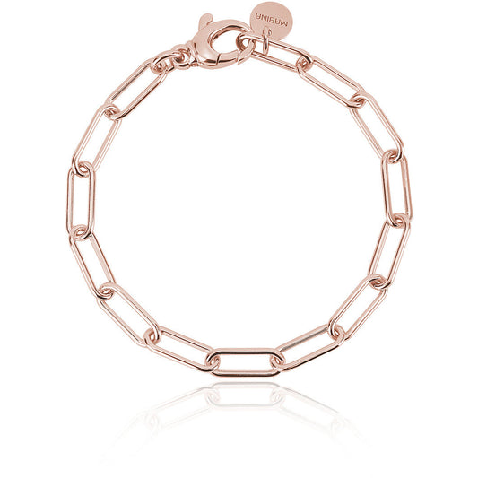 Bracciale in Argento Donna Mabina Maglia Ovale Allungata Rose-Kaidara Gioielli