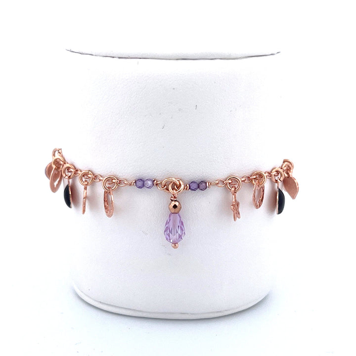 Bracciale in Argento Donna Sacramore Firenze Con Pendenti e Pietre-Kaidara Gioielli