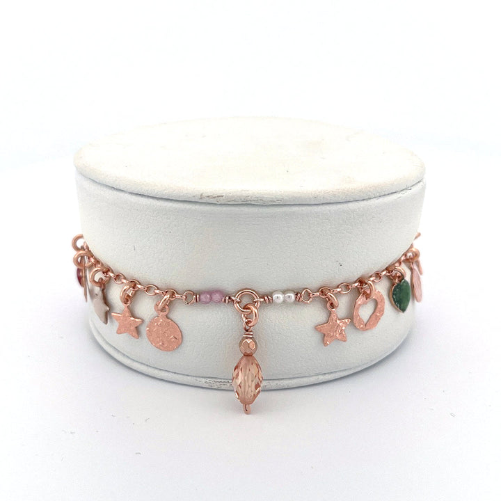 Bracciale in Argento Donna Sacramore Firenze Con Pendenti e Pietre-Kaidara Gioielli