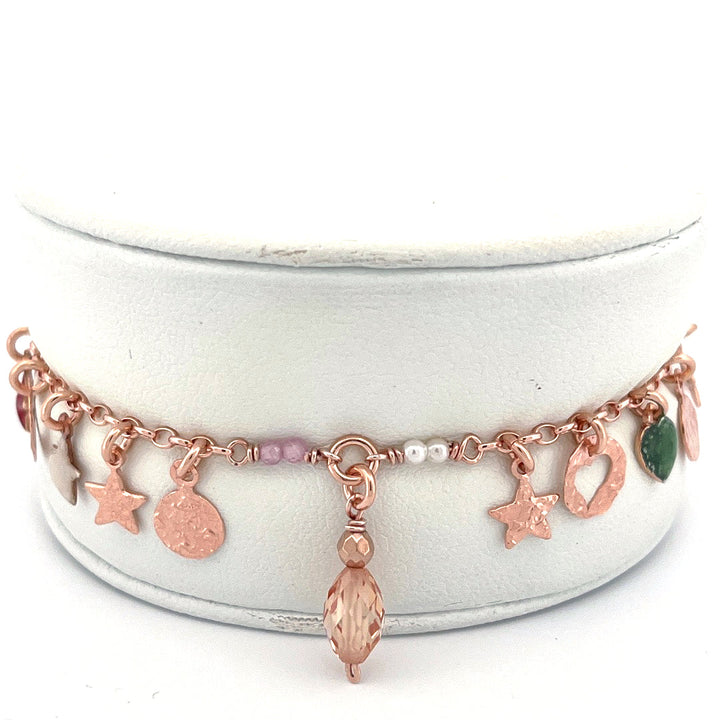 Bracciale in Argento Donna Sacramore Firenze Con Pendenti e Pietre-Kaidara Gioielli